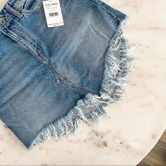 Free People Bailey Fray Hem Mini Skirt - Picture 8 of 9